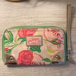 Lilly Pulitzer Delta Zeta wristlet